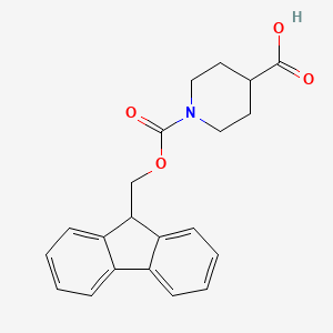 Chemical structure of Fmoc-Inp-OH