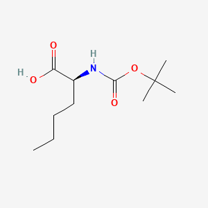 Chemical structure of Boc-Nle-OH