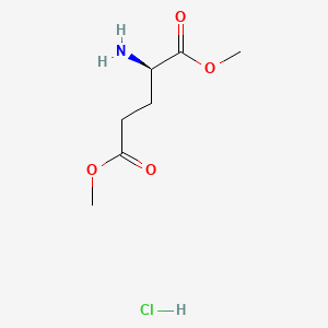 Chemical structure of H-D-Glu(OMe)-OMe·HCl