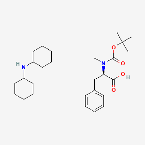 Chemical structure of Boc-D-N-Me-Phe·DCHA