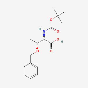 Chemical structure of Boc-Thr(Bzl)-OH