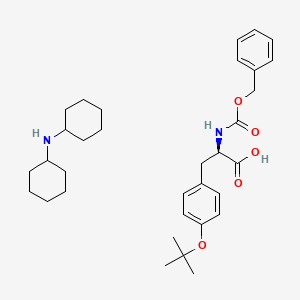 Chemical structure of Z-D-Tyr(tBu)-OH·DCHA