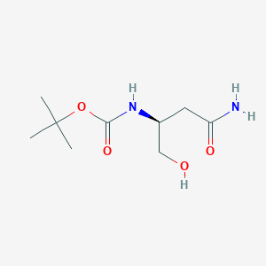 Chemical structure of Boc-Asn-ol