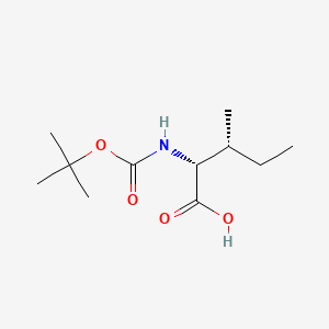 Chemical structure of Boc-D-Ile-OH