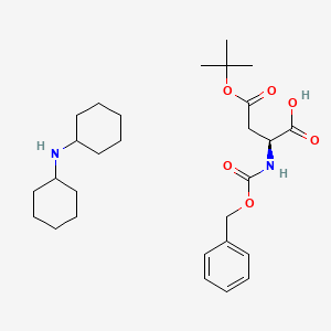 Chemical structure of Z-Asp(OtBu)-OH·DCHA