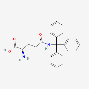 Chemical structure of H-Gln(Trt)-OH