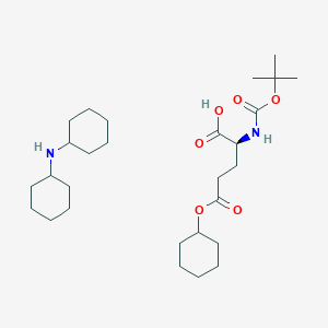 Chemical structure of Boc-Glu(OcHex)-OH·DCHA