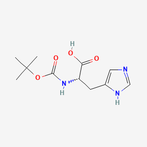Chemical structure of Boc-His-OH
