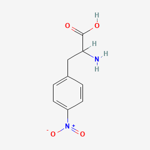 Chemical structure of H-DL-Phe(4-NO2)-OH