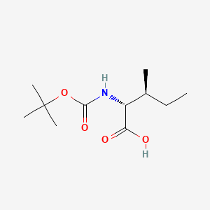 Chemical structure of Boc-D-Allo-Ile-OH