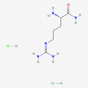 Chemical structure of H-Arg-NH2·2HCl