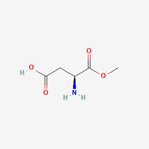 Chemical structure of H-Asp-OMe