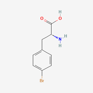 Chemical structure of H-D-Phe(4-Br)-OH