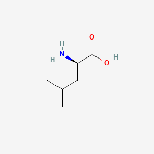Chemical structure of H-D-Leu-OH