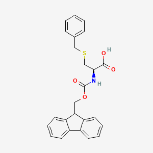 Chemical structure of Fmoc-Cys(Bzl)-OH