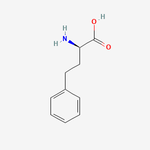 Chemical structure of H-D-HoPhe-OH