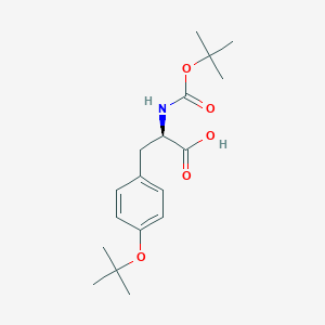 Chemical structure of Boc-D-Tyr(tBu)-OH