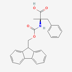 Chemical structure of Fmoc-D-Phe(4-OMe)-OH