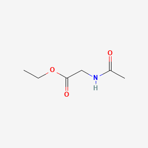 Chemical structure of Ac-Gly-OEt