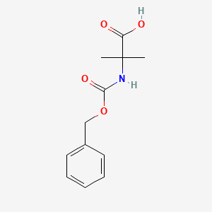 Chemical structure of Z-Aib-OH