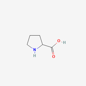 Chemical structure of H-DL-Pro-OH