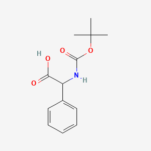 Chemical structure of Boc-DL-Phg-OH