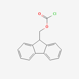 Chemical structure of Fmoc-Cl