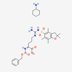 Chemical structure of Z-D-Arg(Pbf)-OH·CHA