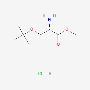 Chemical structure of H-Ser(tBu)-OMe·HCl