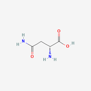 Chemical structure of H-D-Asn-OH?H2O