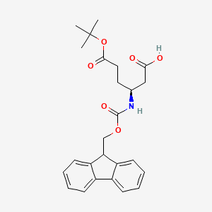 Chemical structure of Fmoc-?-HoGlu(OtBu)-OH