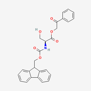 Chemical structure of Fmoc-Ser-OPAC