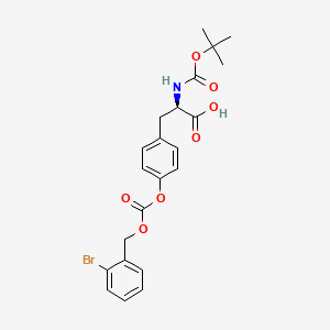 Chemical structure of Boc-D-Tyr(2-Br-Z)-OH
