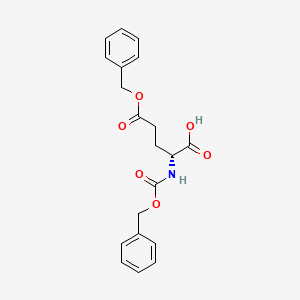 Chemical structure of Z-D-Glu(OBzl)-OH