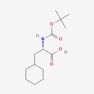 Chemical structure of Boc-Cha-OH