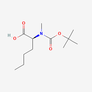Chemical structure of Boc-N-Me-Nle-OH