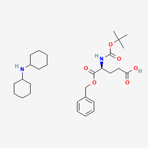 Chemical structure of Boc-Glu-OBzl·DCHA