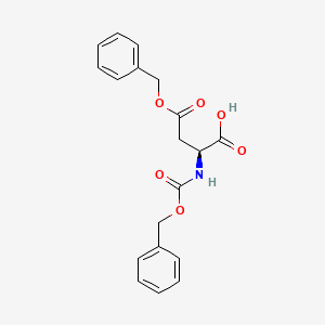 Chemical structure of Z-Asp(OBzl)-OH