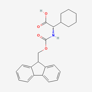Chemical structure of Fmoc-Chg-OH