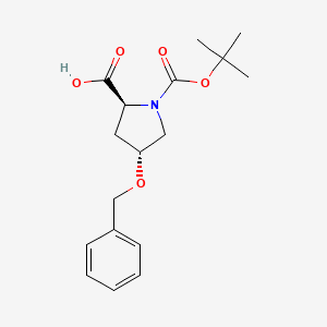 Chemical structure of Boc-Hyp(Bzl)-OH·DCHA