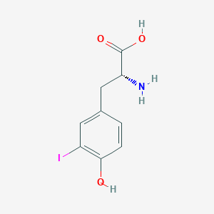 Chemical structure of H-D-Tyr(3-I)-OH