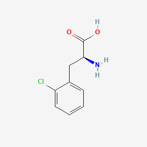 Chemical structure of H-Phe(2-Cl)-OH