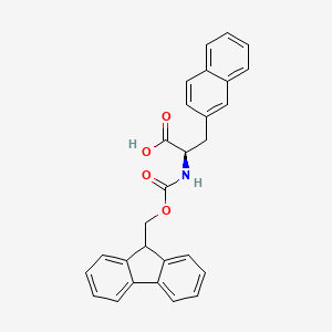 Chemical structure of Fmoc-D-2-Nal-OH