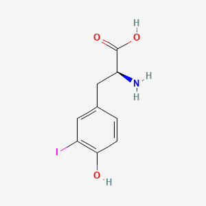 Chemical structure of H-Tyr(3-I)-OH