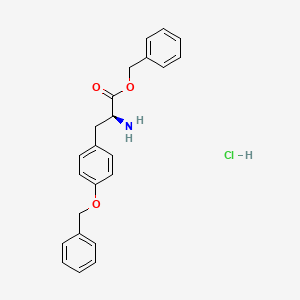 Chemical structure of H-Tyr(Bzl)-OBzl?HCl