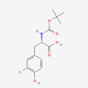 Chemical structure of Boc-Tyr(3-Cl)-OH