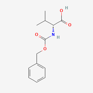 Chemical structure of Z-D-Val-OH
