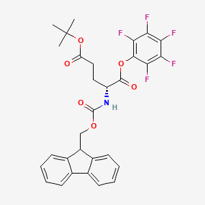 Chemical structure of Fmoc-D-Glu(OtBu)-OPfp