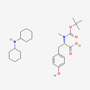 Chemical structure of Boc-N-Me-Tyr-OH·DCHA