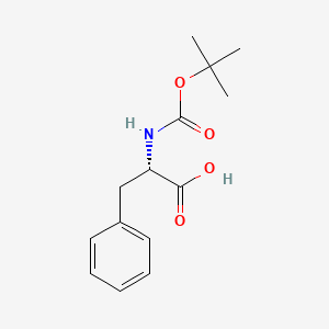 Chemical structure of Boc-Phe-OH